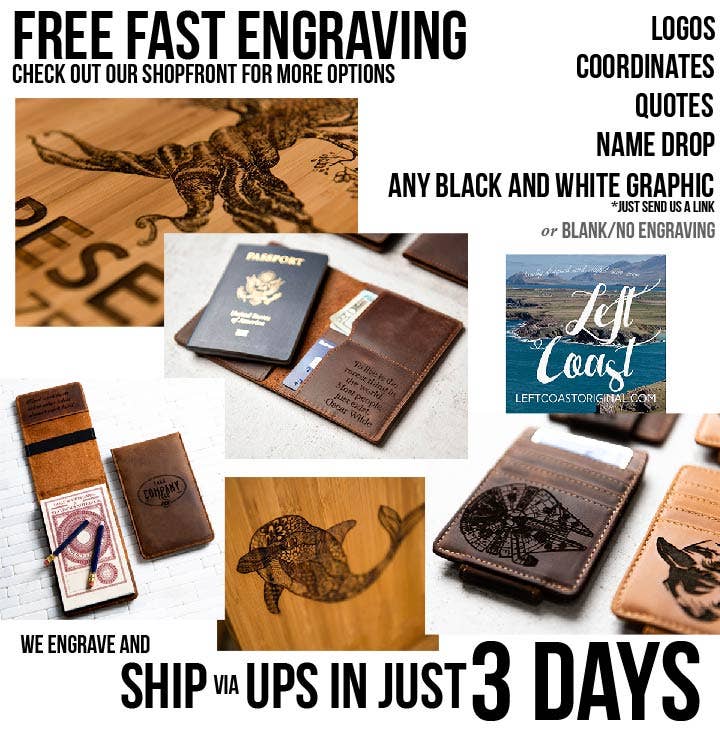 Left Coast Original - Vendita all'ingrosso Diari/agende - Diario personalizzato in pelle invecchiata16