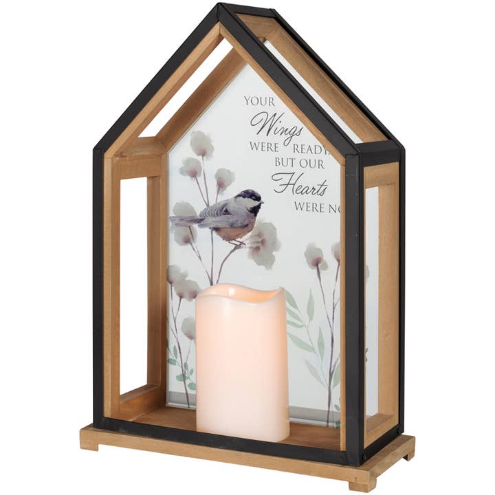 "Wings Were Ready" Lantern for wholesale by Gift & Garden by Carson