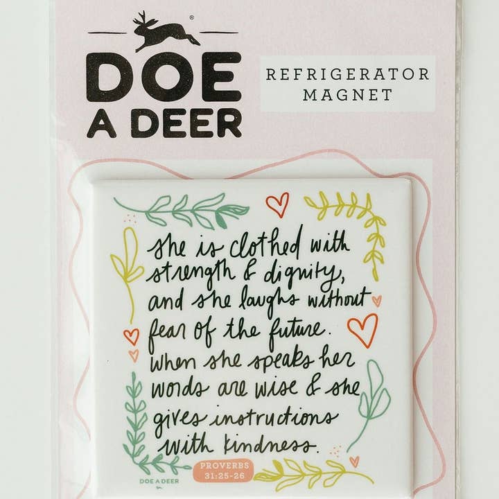 Doe A Deer - Wholesale Magnet - Proverbs 31 Refrigerator Magnet | Mother's Day | Faith