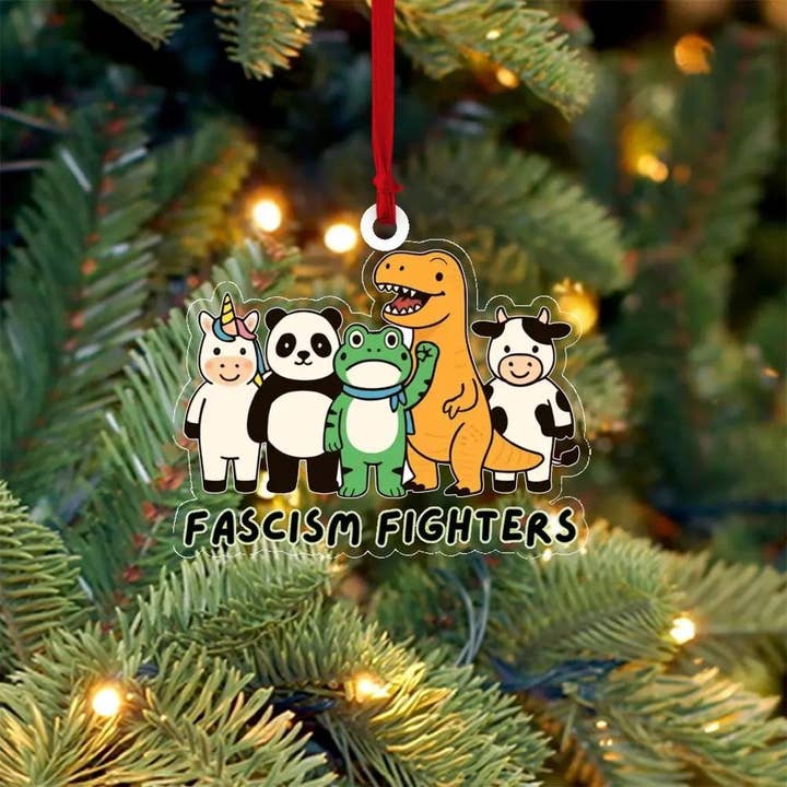 Embrova - Wholesale Ornament - Christmas Portland Frog Acylic Ornament, Portland Frog Decor2