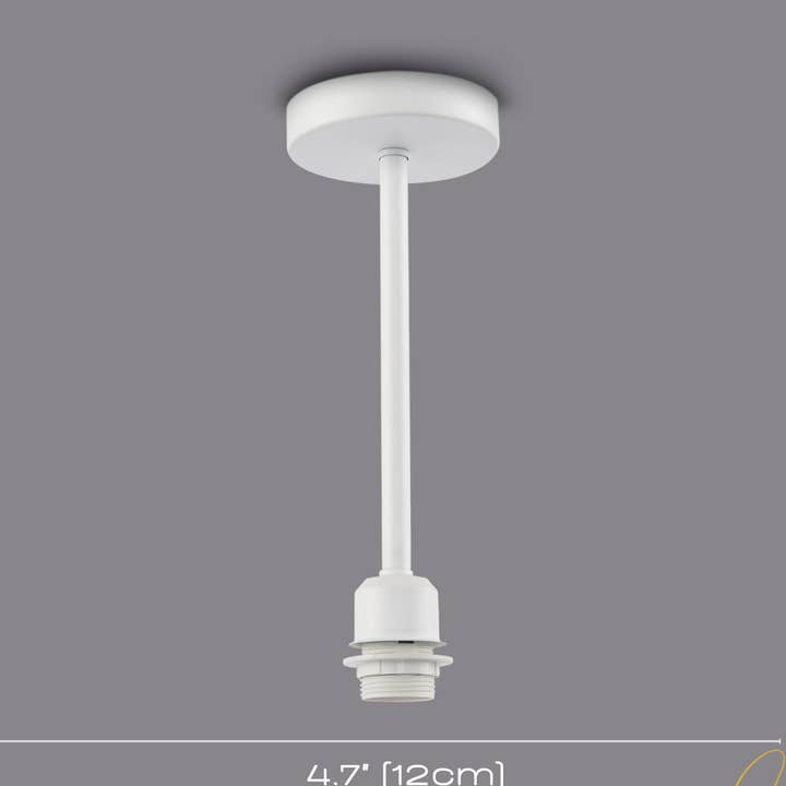 Classic Matte White Ceiling Light Fixture to Showcase Lamp Shades for wholesale by Happy Homewares