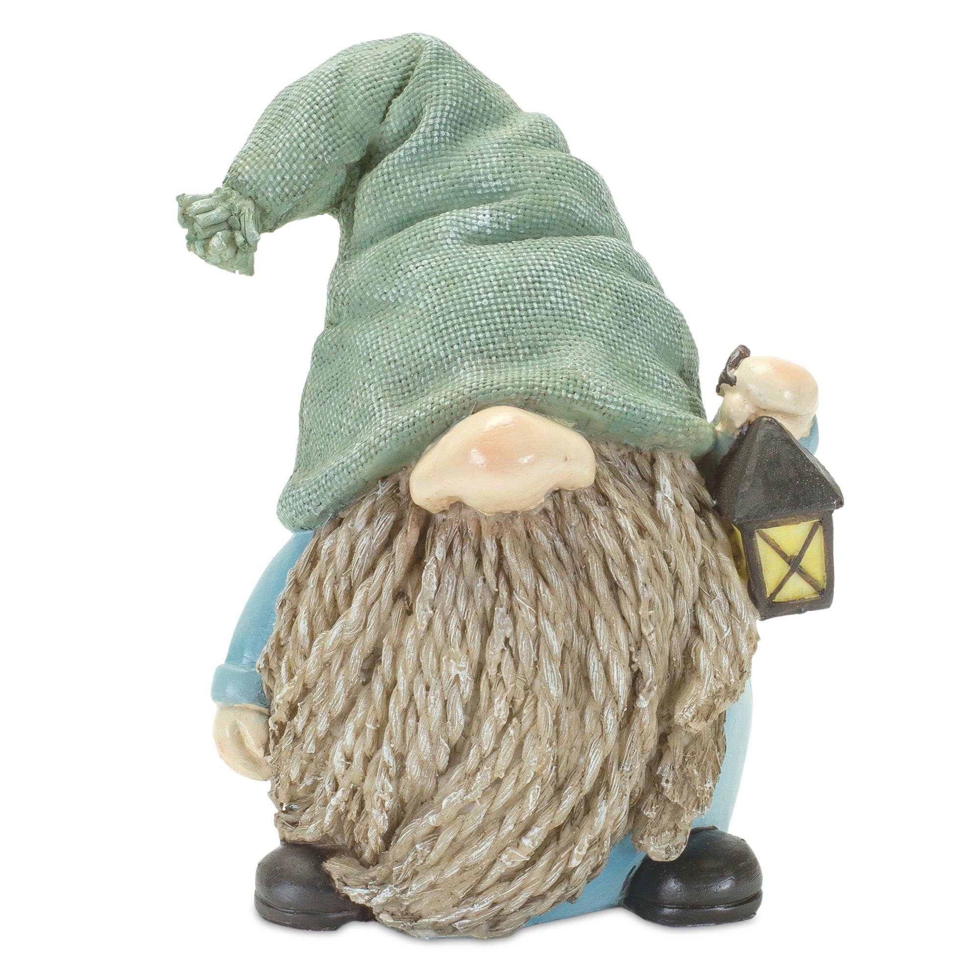 HomeRoots – wholesale Decorative tabletop object – Set of 4 6"Blue and Green Sitting Gnome Tabletop Sculpture2