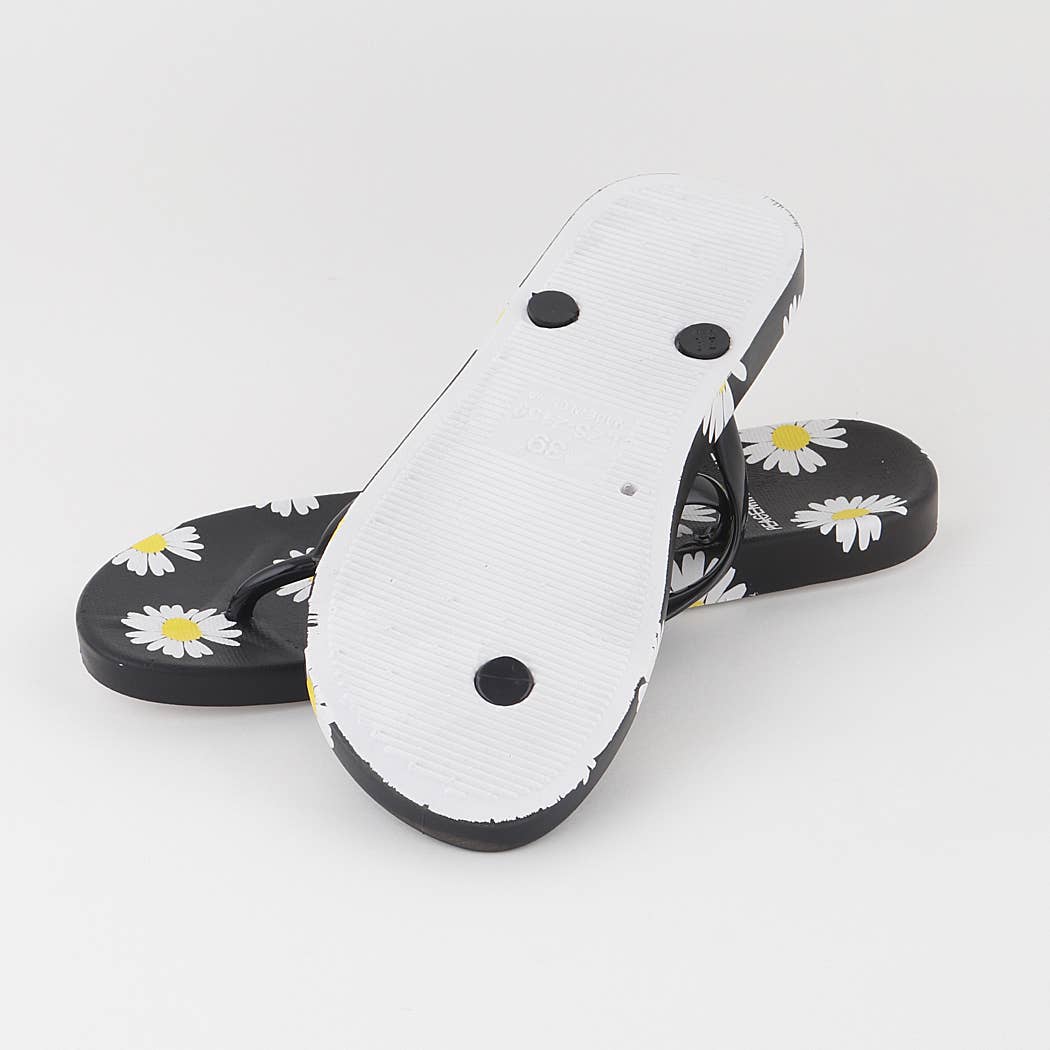 3AM BY H&D ACCESSORIES - Wholesale Flip Flops - Women's - Daisy Flower Flip Flops1
