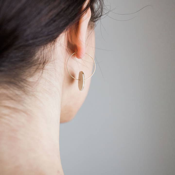 Jenna Vanden Brink Ceramics - Wholesale Hoop Earrings - Sun Hoops