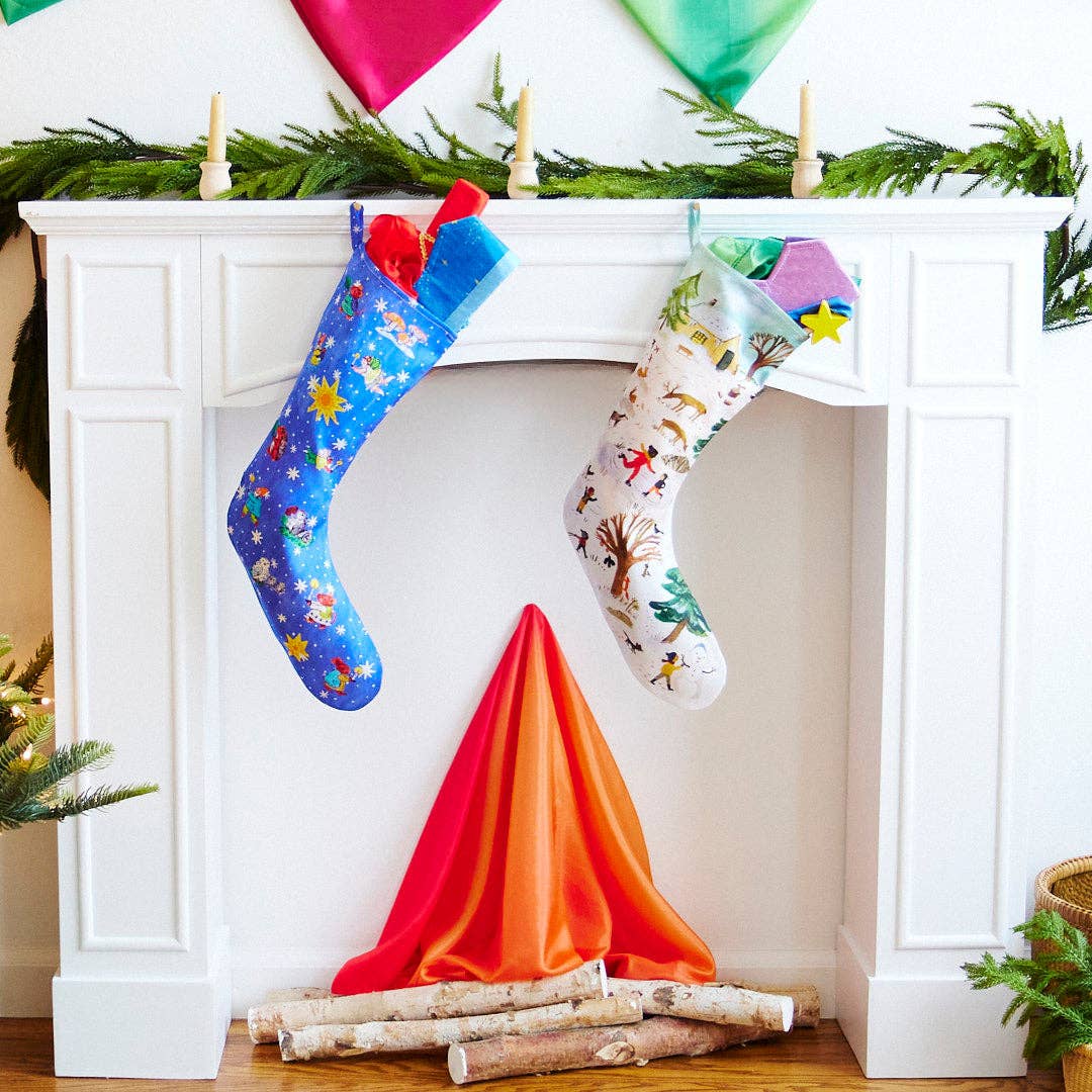 Sarah’s Silks - Wholesale Holiday Stocking - Snowy Day Stocking8