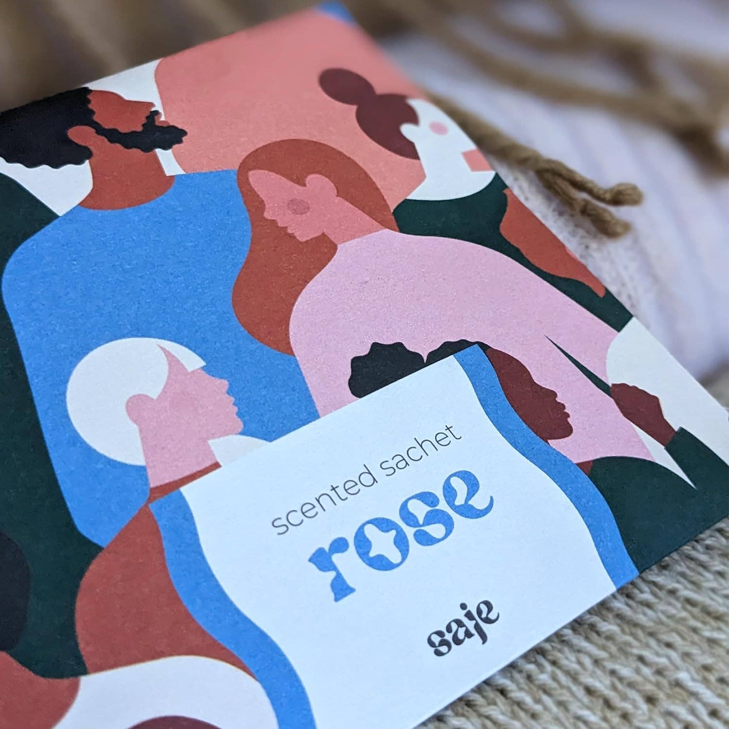 Robert Frederick Ltd - Wholesale Sachet - Saje Scented Sachet - Set of 4 Rose - People Design6