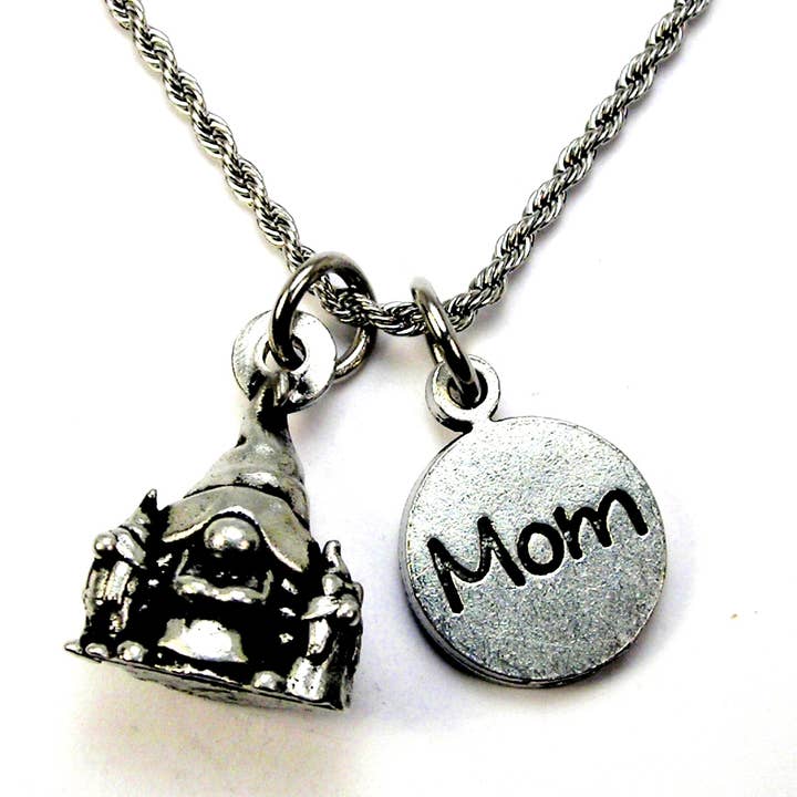 Chubby Chico Charms - Wholesale Pendant/Charm Necklace - Mama Gnome with her children and MOM Charm Necklace