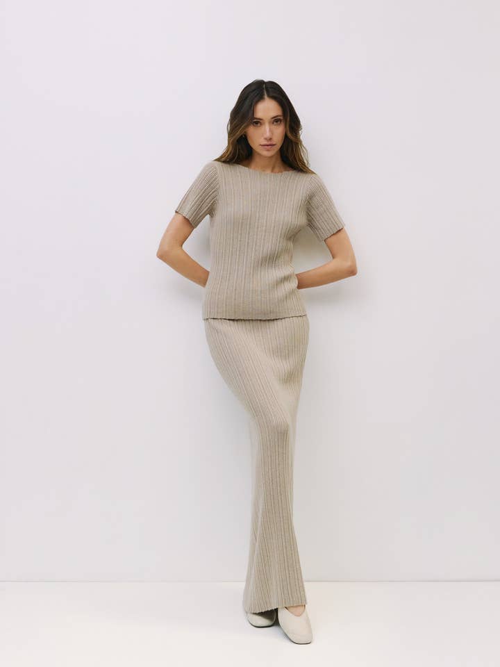 The Joelle Top | Ribbed Knit Top for wholesale by MOD REF