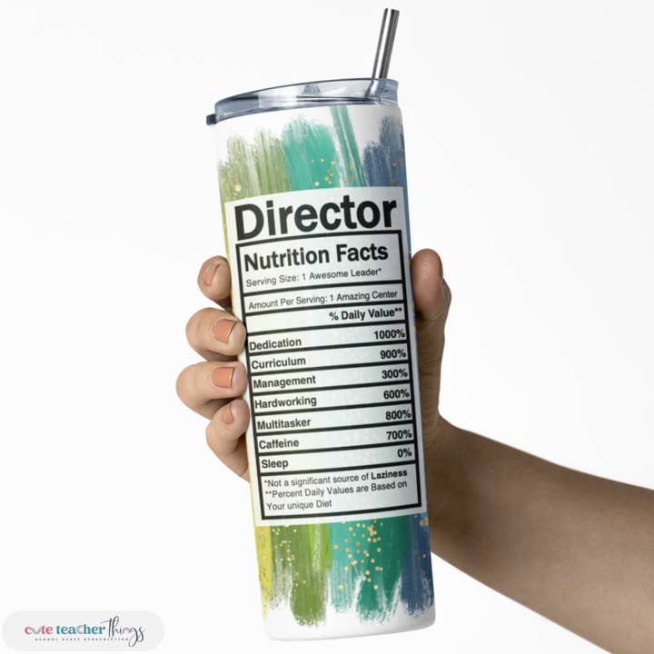 Directeur Nutrition Tumbler voor wholesale door Cute Teacher Things