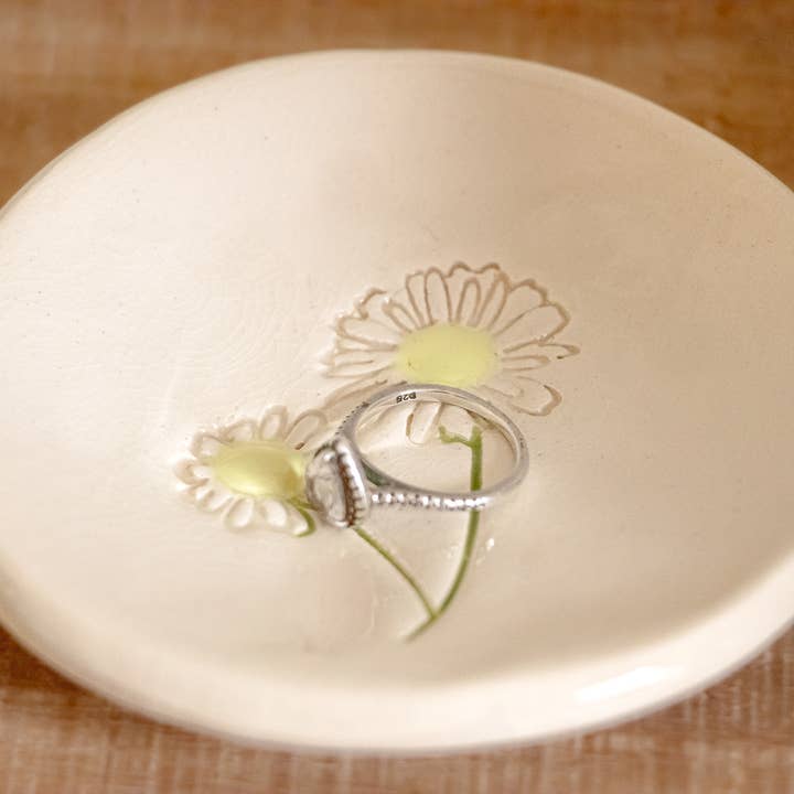 Prodigal Pottery - Wholesale Jewelry Dish - Birthflower Ring Dish
