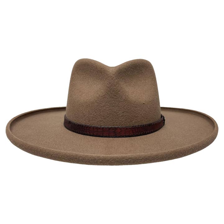 BARK Pencil Rim Wool Felt Hat - Style Hudson | Open Sizing 6 for wholesale on Faire