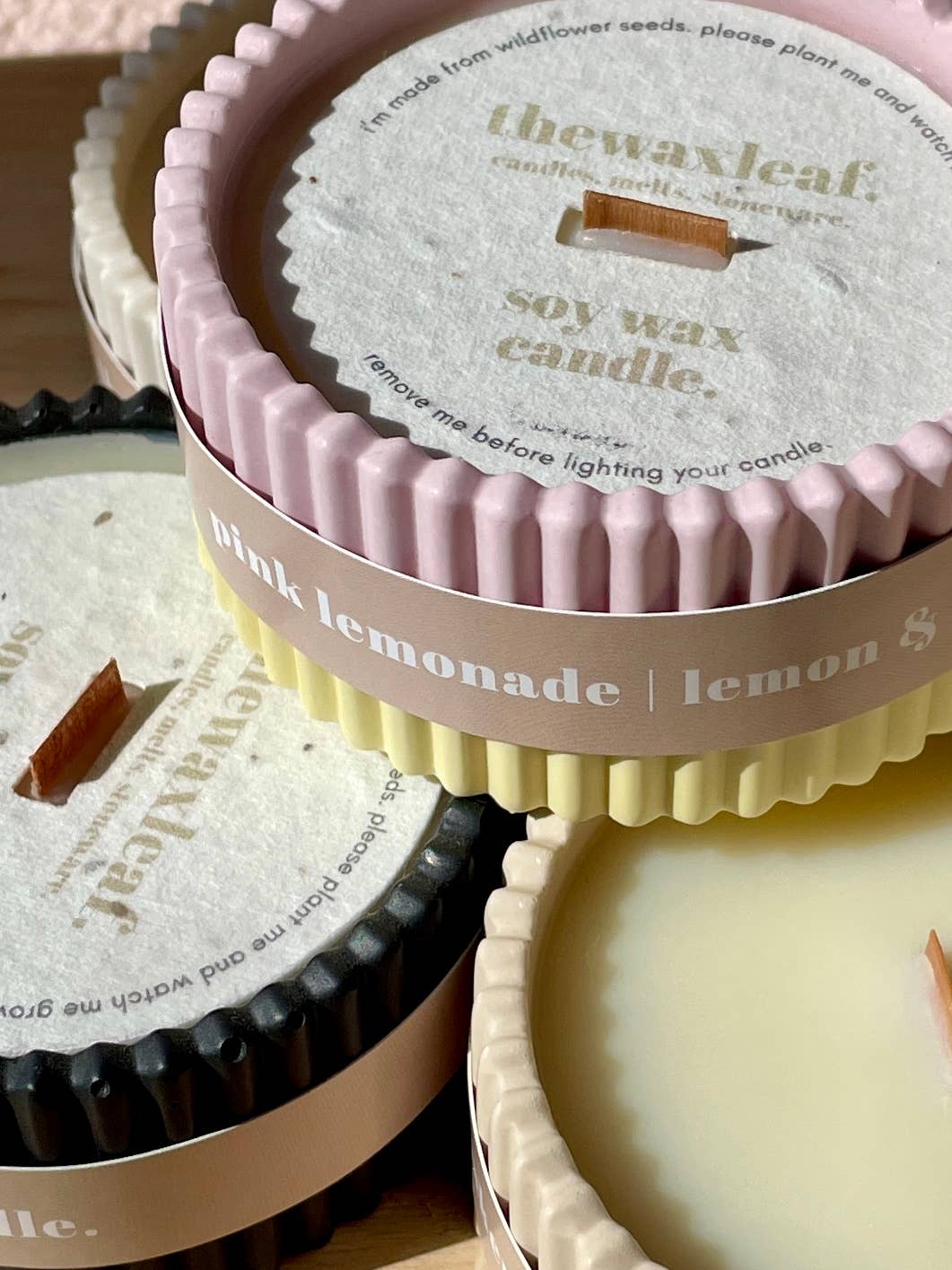 The Wax Leaf Candle Co – wholesale Jar/filled candle – Biscuit Bakery Luxury Soy Candle / Sweet Neutral Candle6