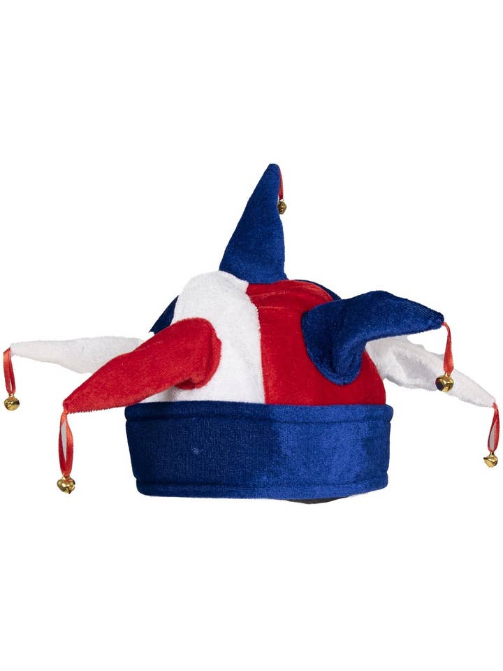 P'tit Clown - Wholesale Costume - Unisex - Jester Hat - Blue, White, Red - Adult1