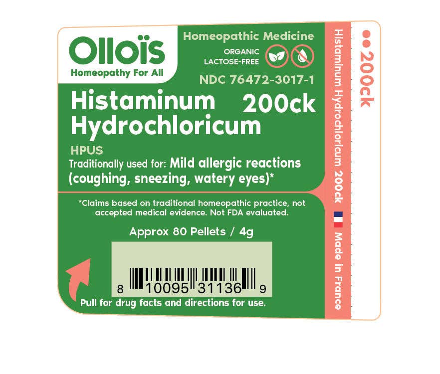Ollois - Wholesale Oral Supplement/Vitamin - Olloïs Histaminum Hydrochloricum 200CK Vegan Organic, 80 Pel1