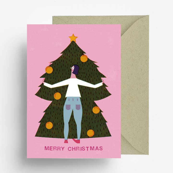 Christmas Tree Greeting Card for wholesale by jungwiealt
