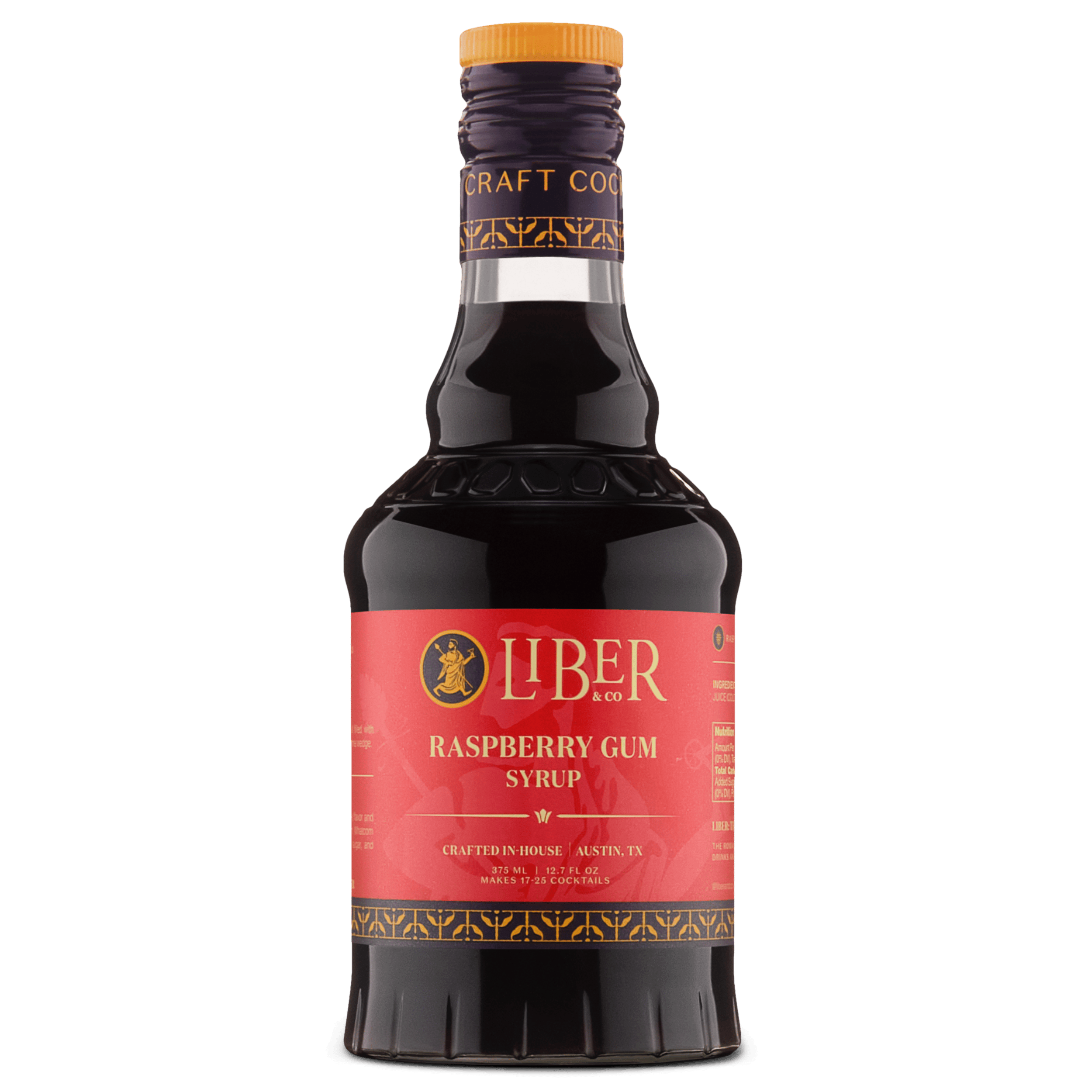 Liber & Co. – wholesale Cocktail mix/syrup – Raspberry Gum Syrup4