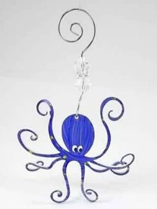 Octopus Adventure by Rebecca Duffy Bush - Wholesale Ornament - Octopus Ornament  - Hand Painted Steel1