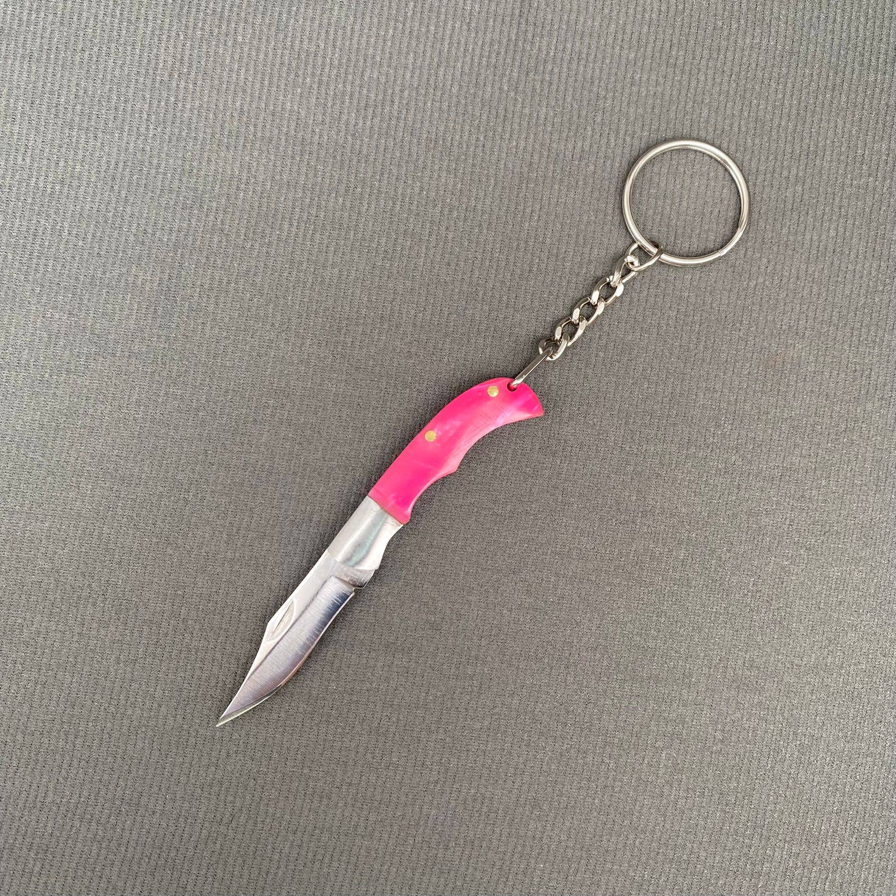 Mio Queena - Wholesale Pocket Knife/Holder - Wood & Acrylic Handle Foldable Stainless Steel Knife0