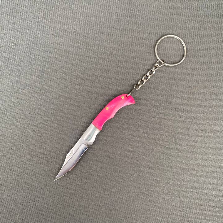 Mio Queena - Wholesale Pocket Knife/Holder - Wood & Acrylic Handle Foldable Stainless Steel Knife