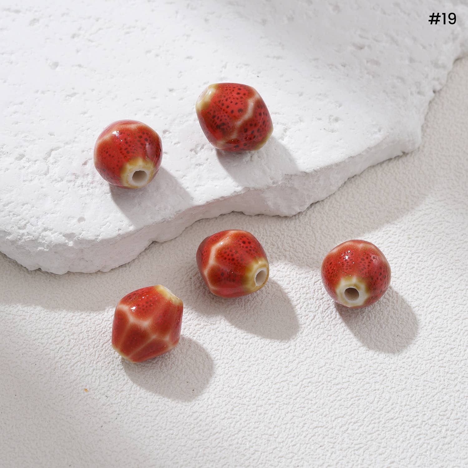 Beads Creation - Wholesale Beads - Diamond Ceramic Bead Sparkling Gemstone Spacer ORG27818