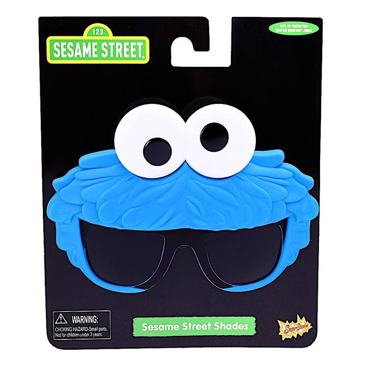 H2W dba Sun-Staches - Wholesale Sunglasses - Kids - Officially Licensed Sesame Cookie Monster Sun-Staches2