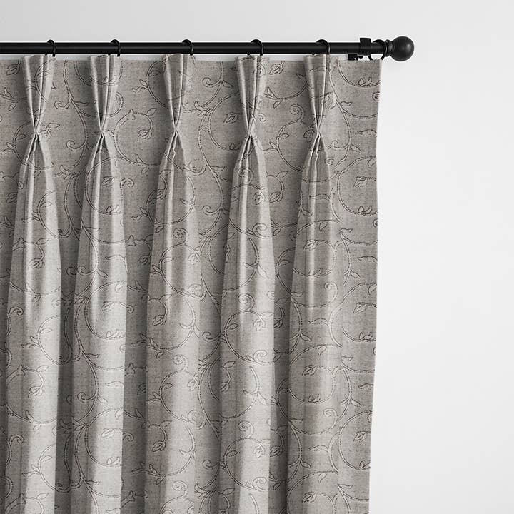 Par de cortinas de pregas Nadine Mink Pinch por atacado de 6ix Tailors Fine Linens
