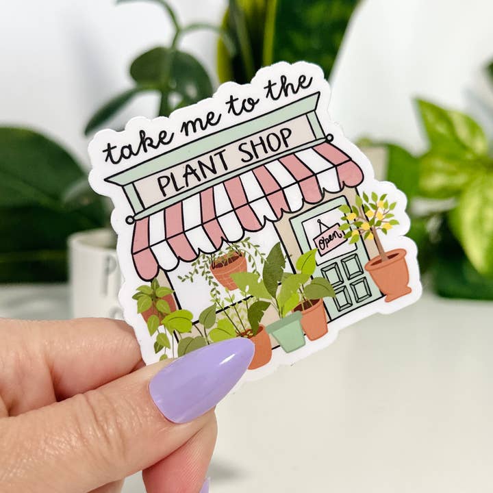 Peach Tree Design Shop - Wholesale Sticker - Plant Shop Sticker, Plant Lover Stickers, Custom Plant Gifts
