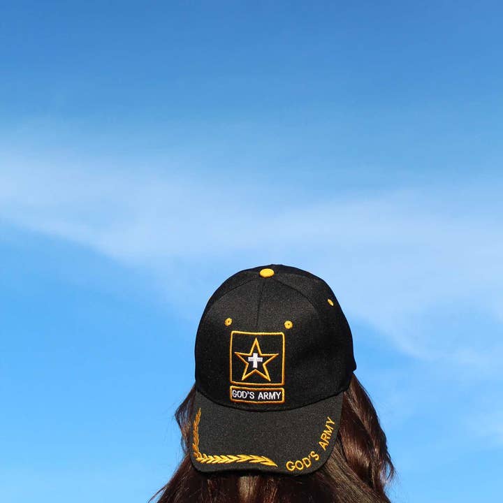 Swanson Christian Products - Wholesale Baseball Cap - Unisex - Hat - Black - Gods Army5