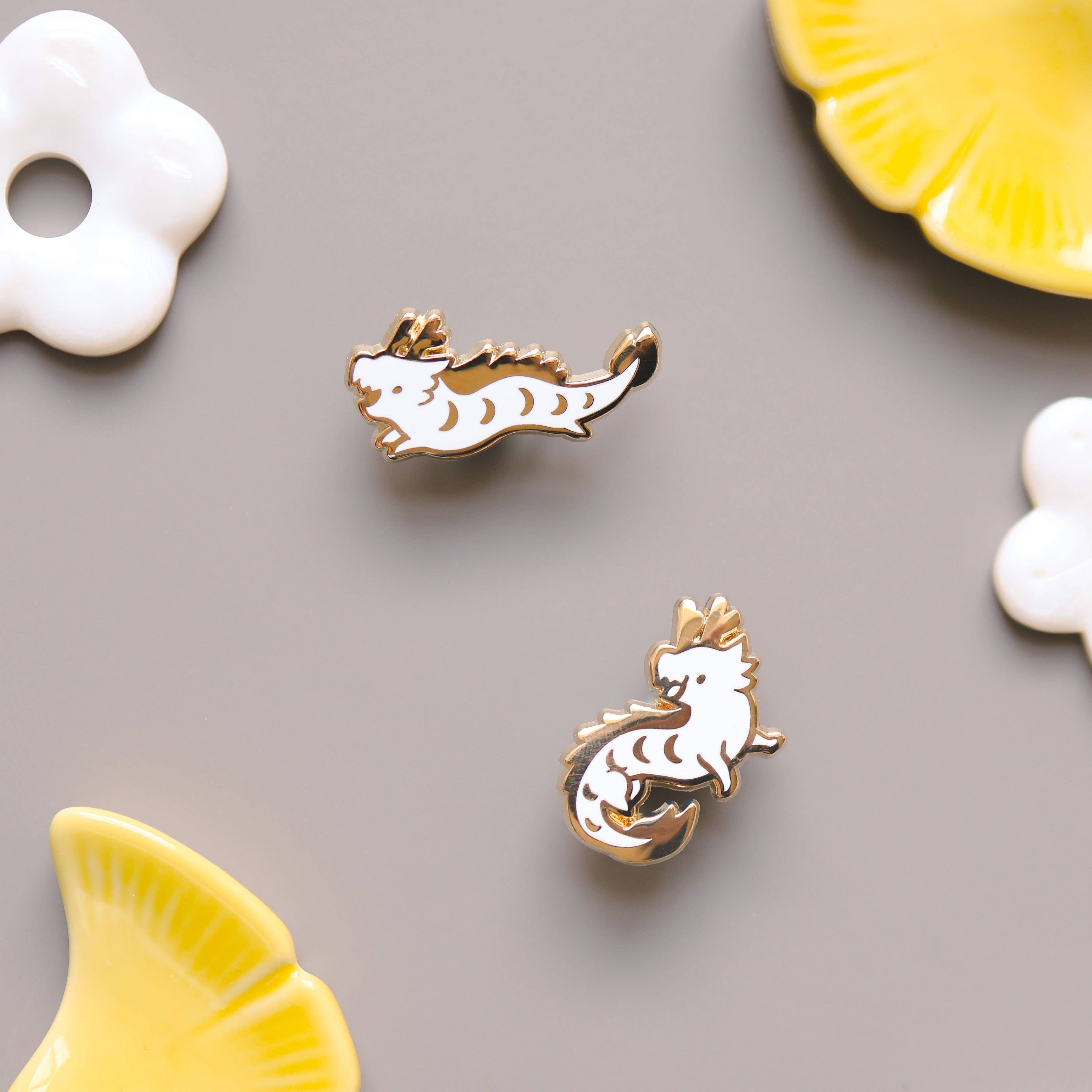 Thousand Skies - Wholesale Lapel Pin/Button - Enamel Pin - Happy Dragons Pin Set2