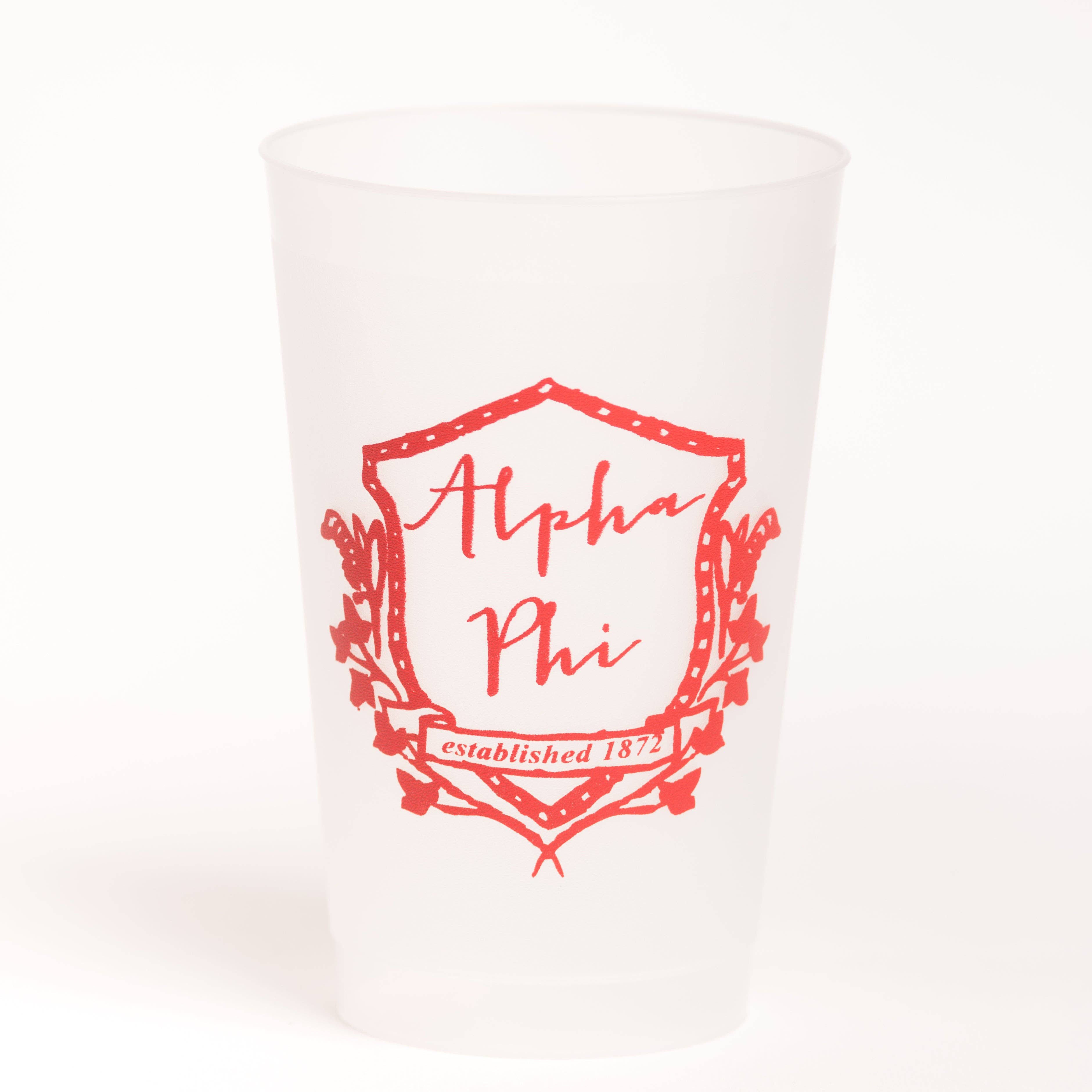 Over The Moon Greek - Wholesale Drinking Glass/Cup - Sorority Frost Flex Cup3
