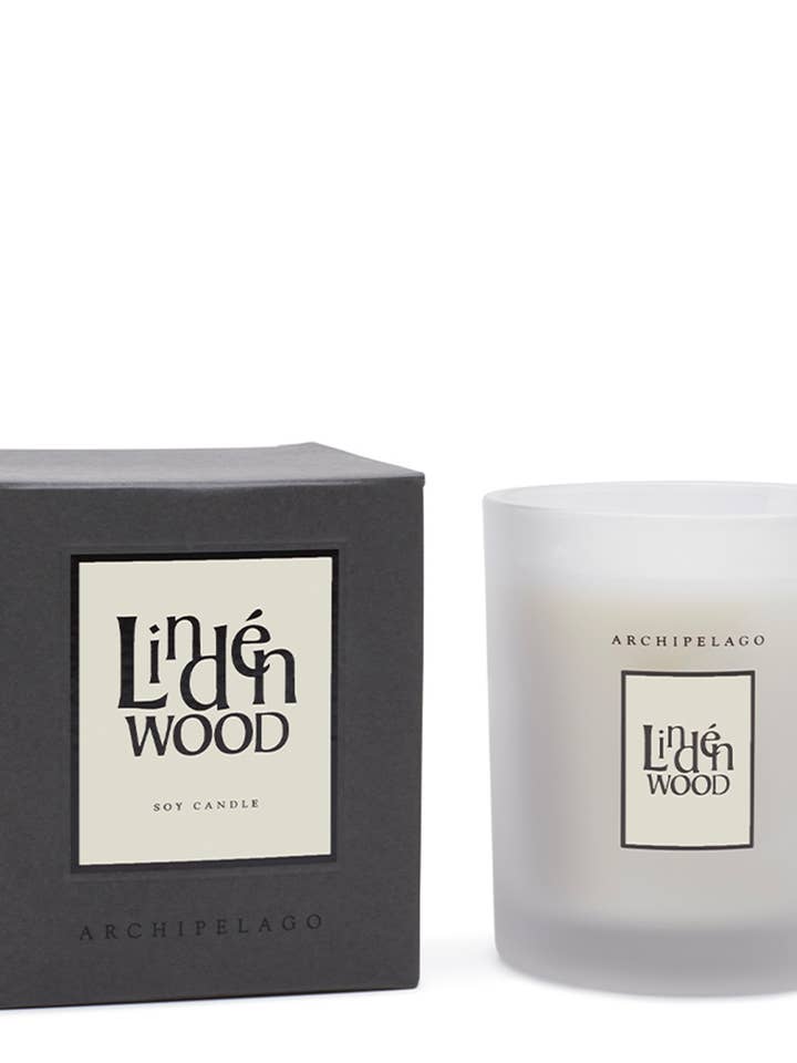 Lindenwood Boxed Candle for wholesale by Archipelago Fragrences