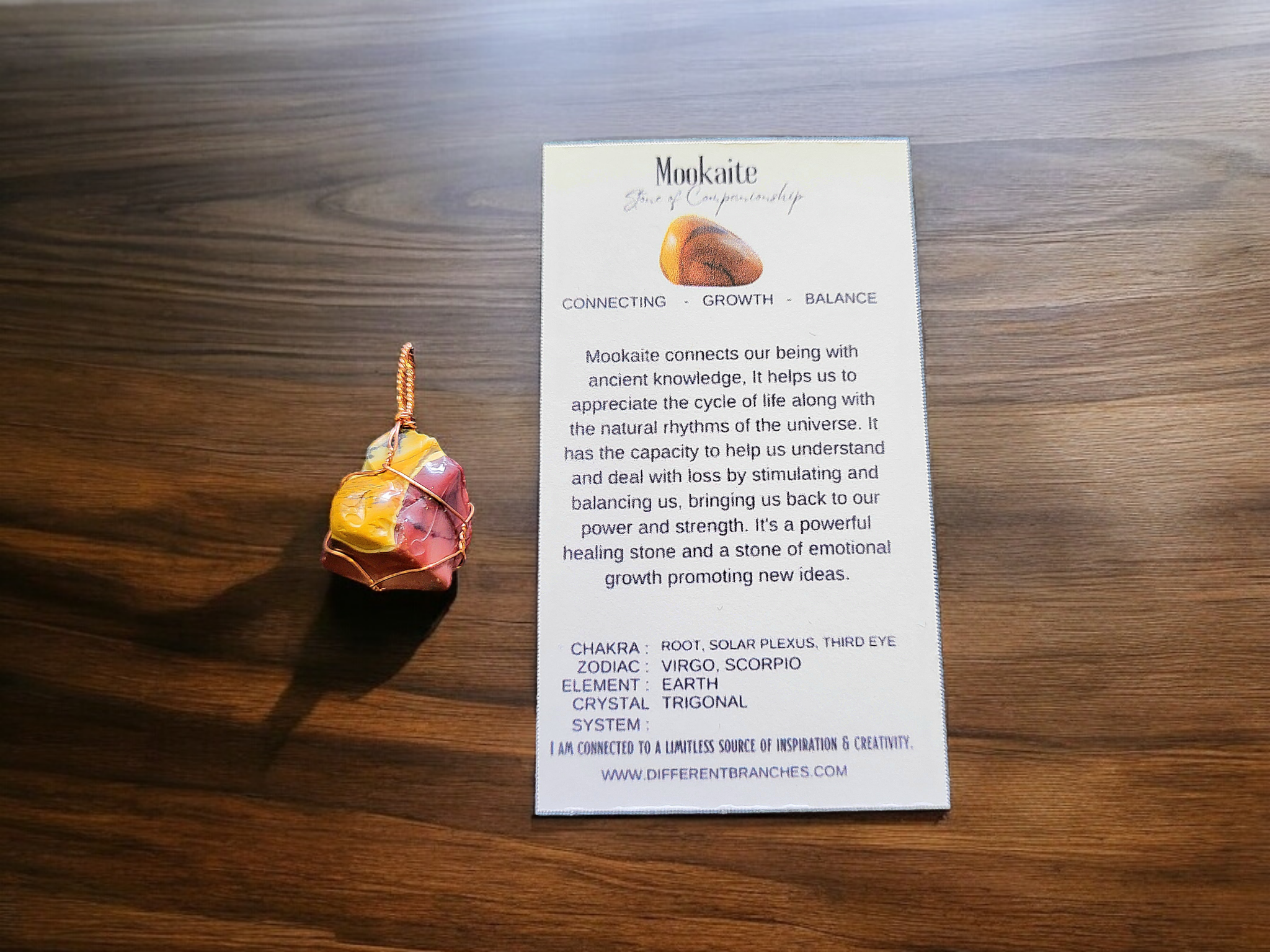 Different Branches - Wholesale Halskettinghanger - Edelstenen ketting met bijbehorende kristalkaarten11