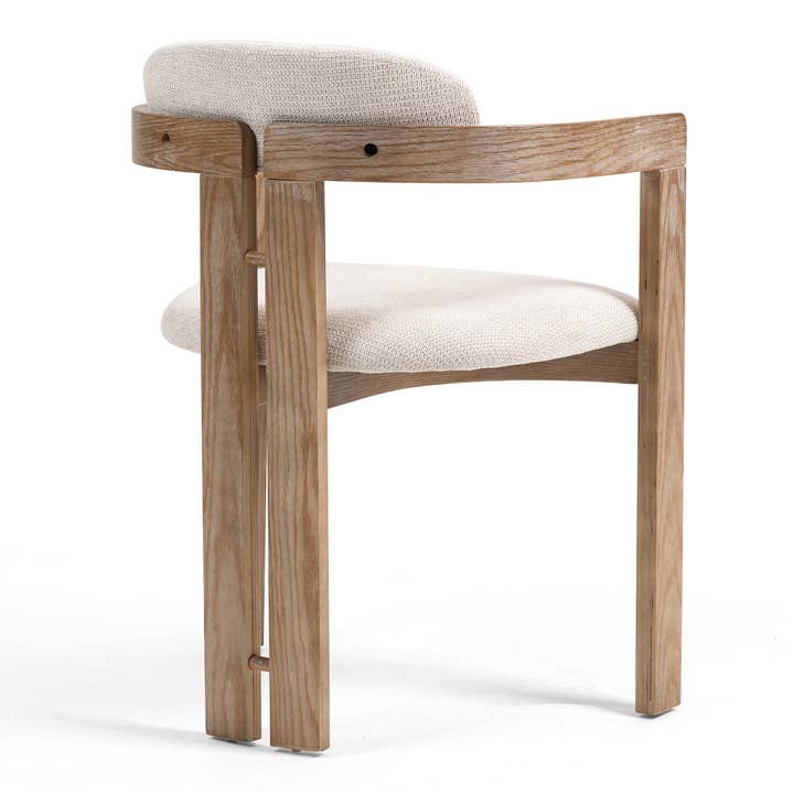 Glamour Home - Wholesale Chair - Set of 2 Berne Beige Washed Fabric Dining Chair