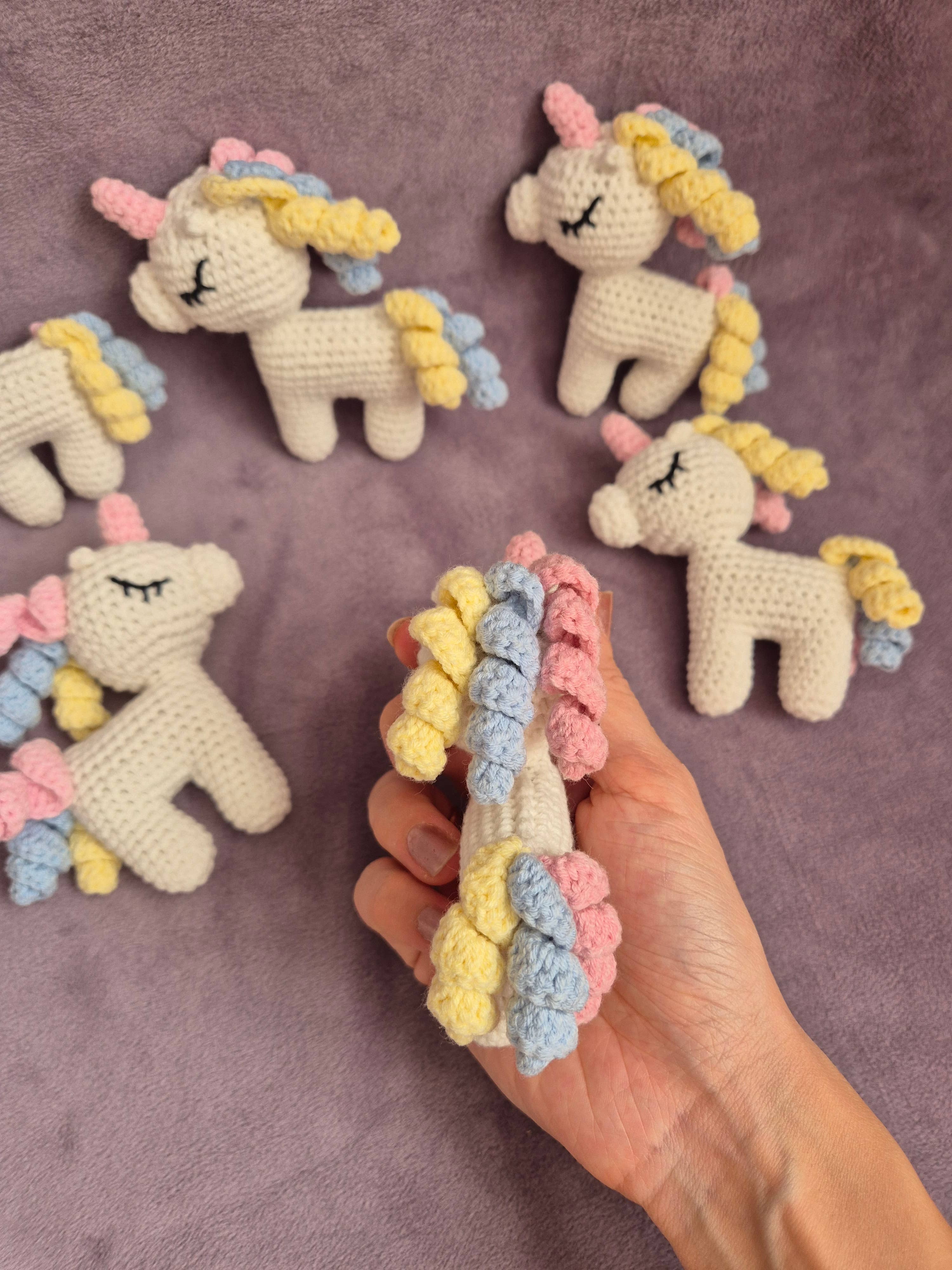 despinacrafting - Wholesale Stuffed/Plush Toy - Kids & Baby - Crochet Unicorn, Stuffed Toy 8