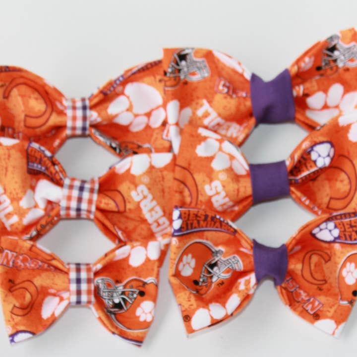 Clemson Tiger sløjfe for engroshandel hos Pickled Preppy