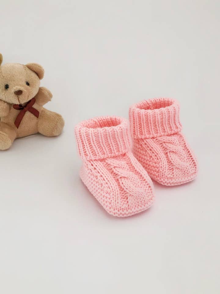 Unisex virkade babytofflor för dusch/dopgåva #5 för wholesale av Honey Art and Nature