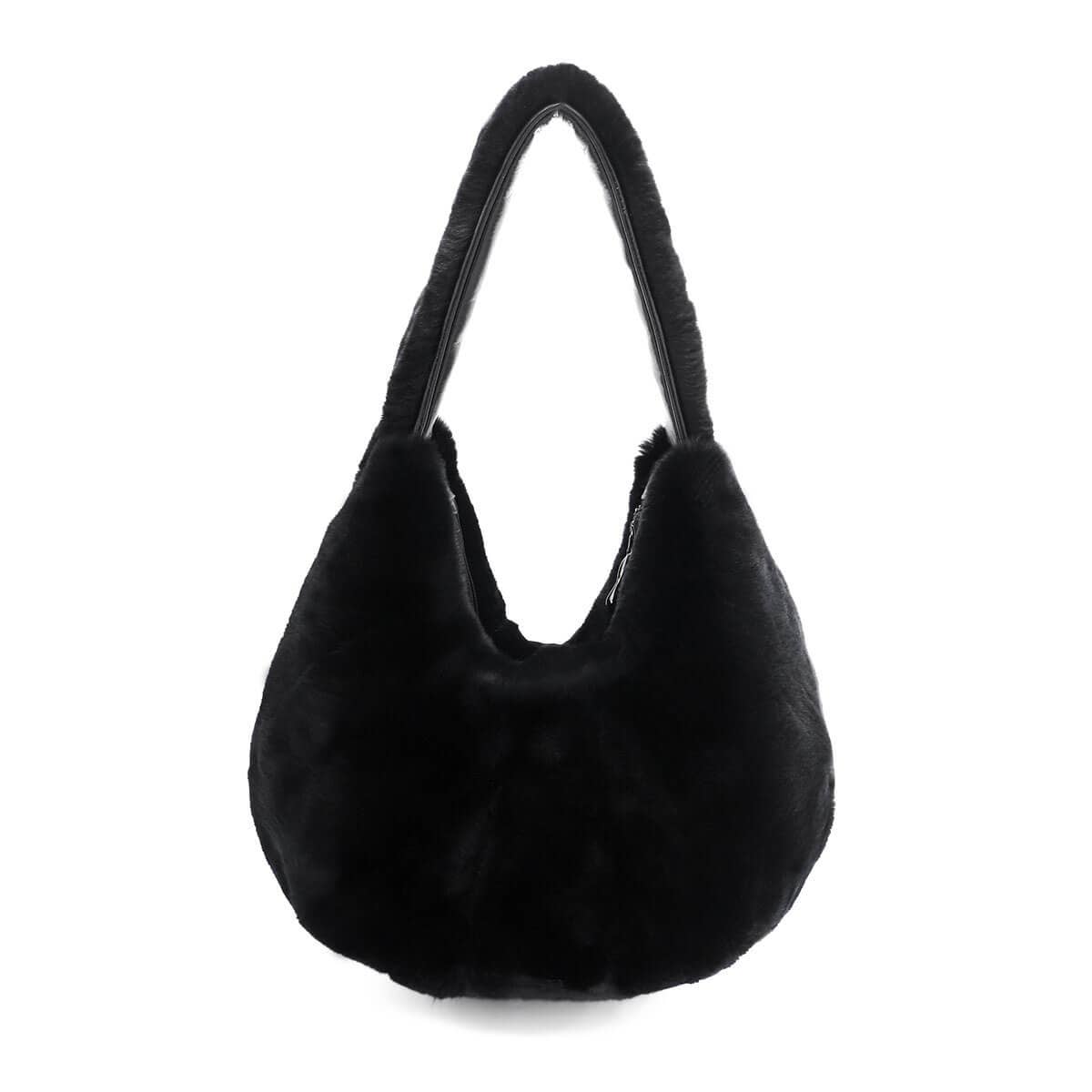 Surell - Wholesale Shoulder Bag - Women's - Rex Rabbit Fur Shoulder Bag0