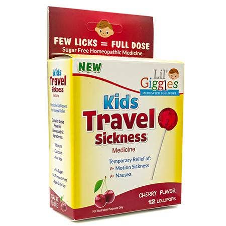 Lil Giggles - Wholesale Lollipop - Lil' Giggles Kid's Medicated Travel Sickness Lollipop