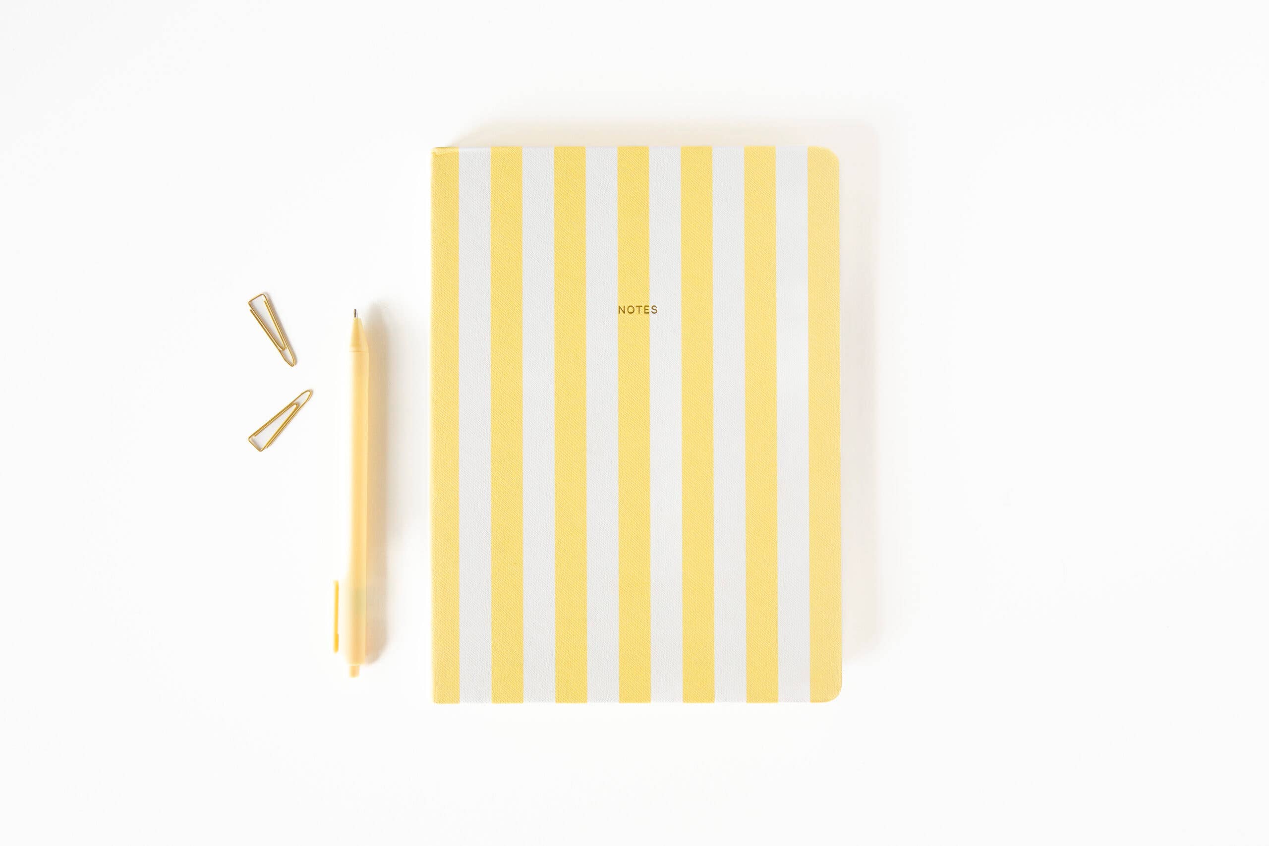 A-Journal Stationery - Wholesale Notebook - Fabrique Notebook - Stripes Yellow2