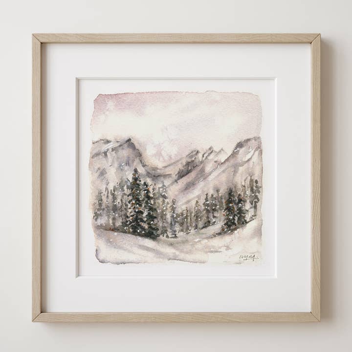 Winter Snow at Rocky Mountain National Park | Art Print for wholesale by Ivywild Studio