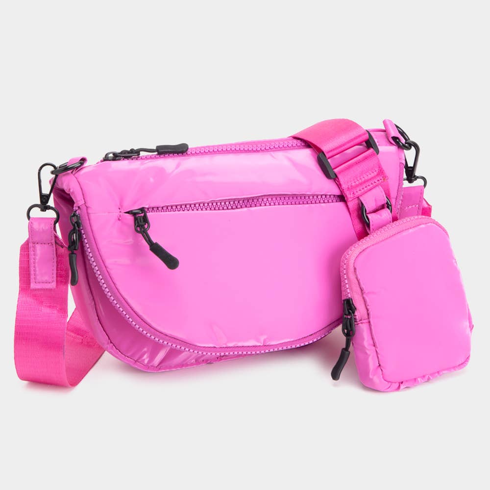 Sensibling Corp. – wholesale Crossbody bag – Women's – Puffer Half Moon Crossbody Bag8