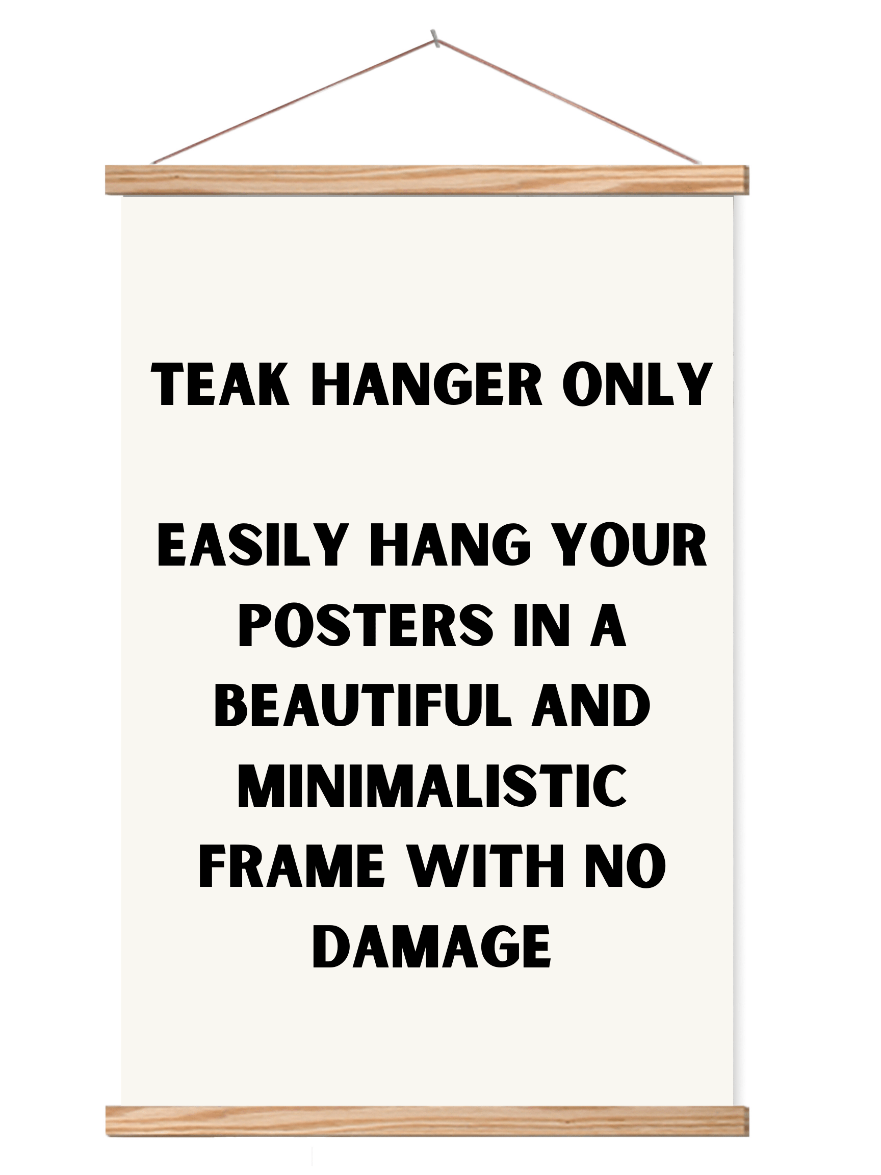 The Bible Poster - Venta al por mayor Pósteres - Colgador de póster de teca // SOLO COLGADOR1