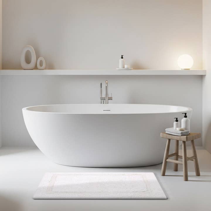 Delara - Vendita all'ingrosso Tappetini da bagno - Tappetino da bagno reversibile in cotone organico – 3000 GSM17