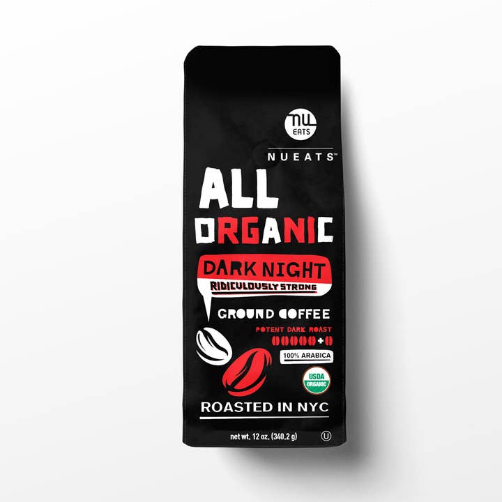 Nueats, Organic Coffee Ground, DARK NIGHT (K) for wholesale by NuEats