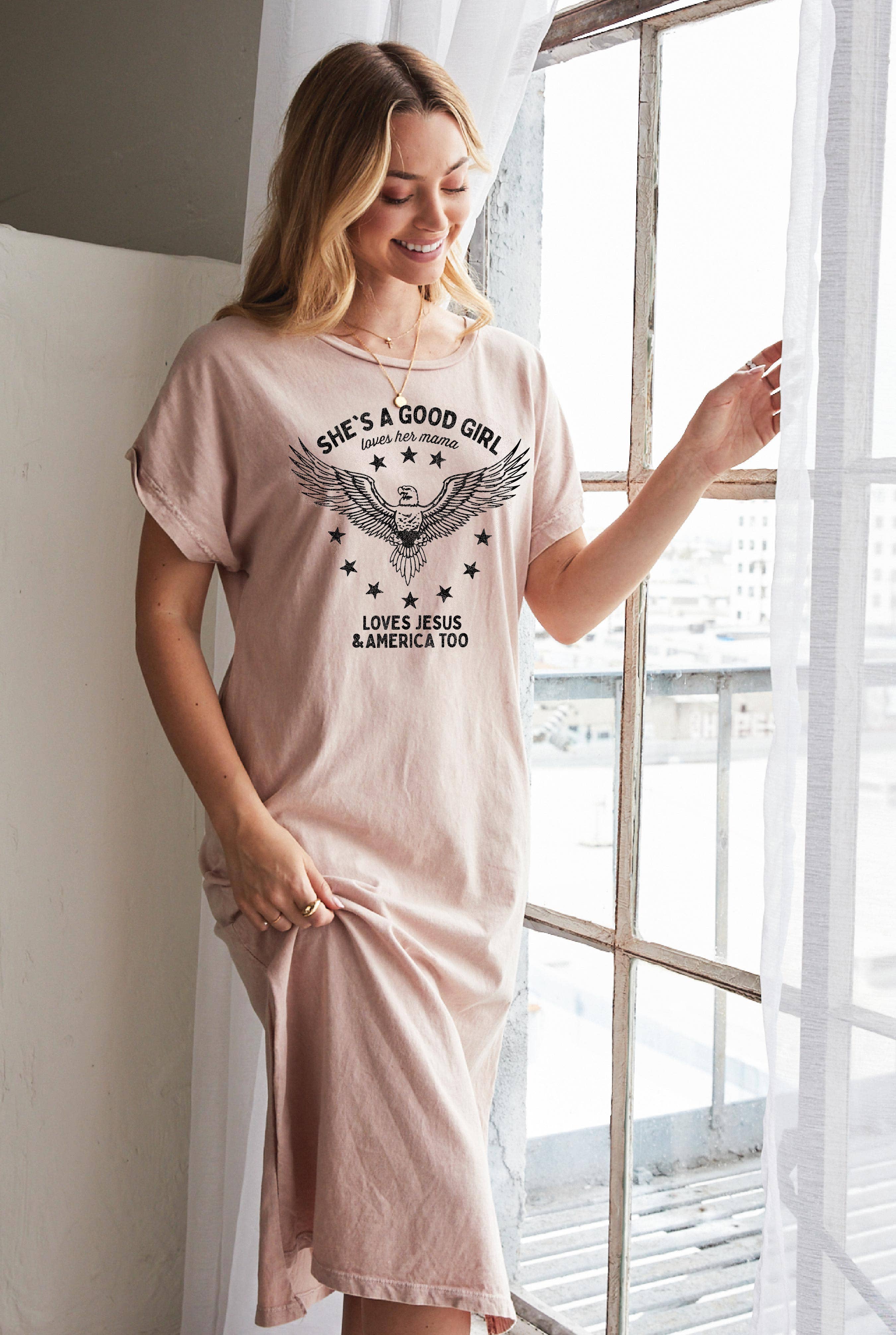 OAT COLLECTIVE - Vente Robe – femme - Robe graphique minérale SHE'S A GOOD GIRL2