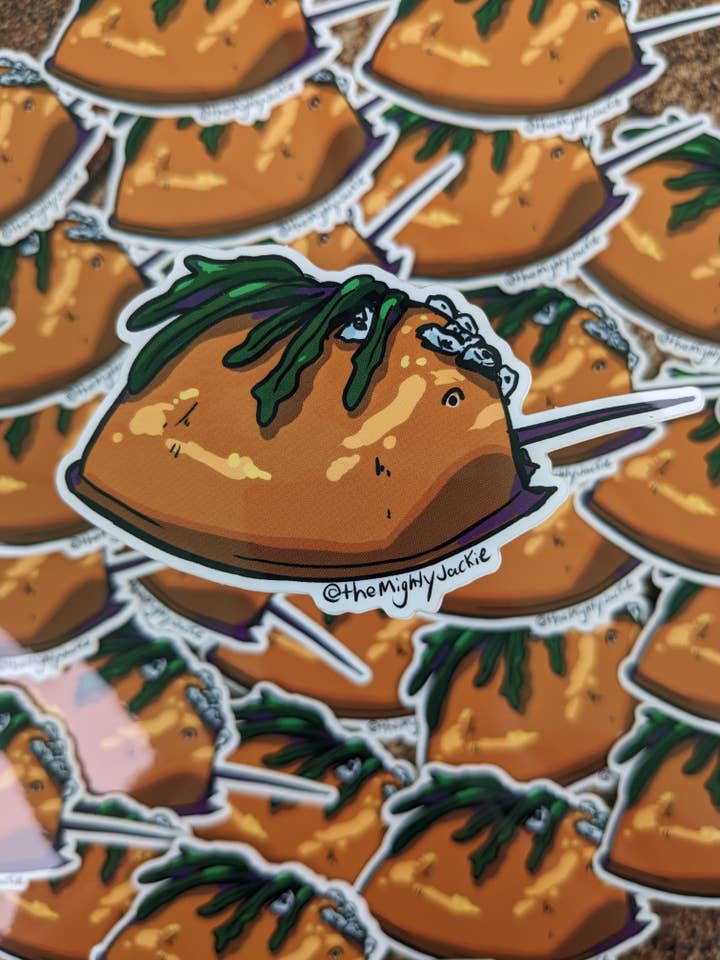Horseshoe Crab Sticker for wholesale by The Mighty Jackie