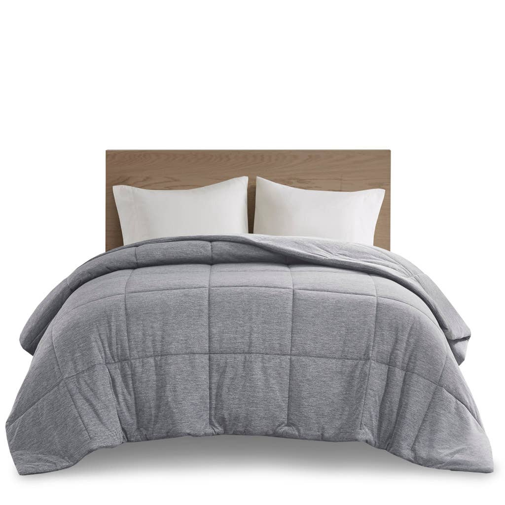 Olliix - Wholesale Down Comforter - Oversized Jersey Knit Down Alternative Comforter, Grey15