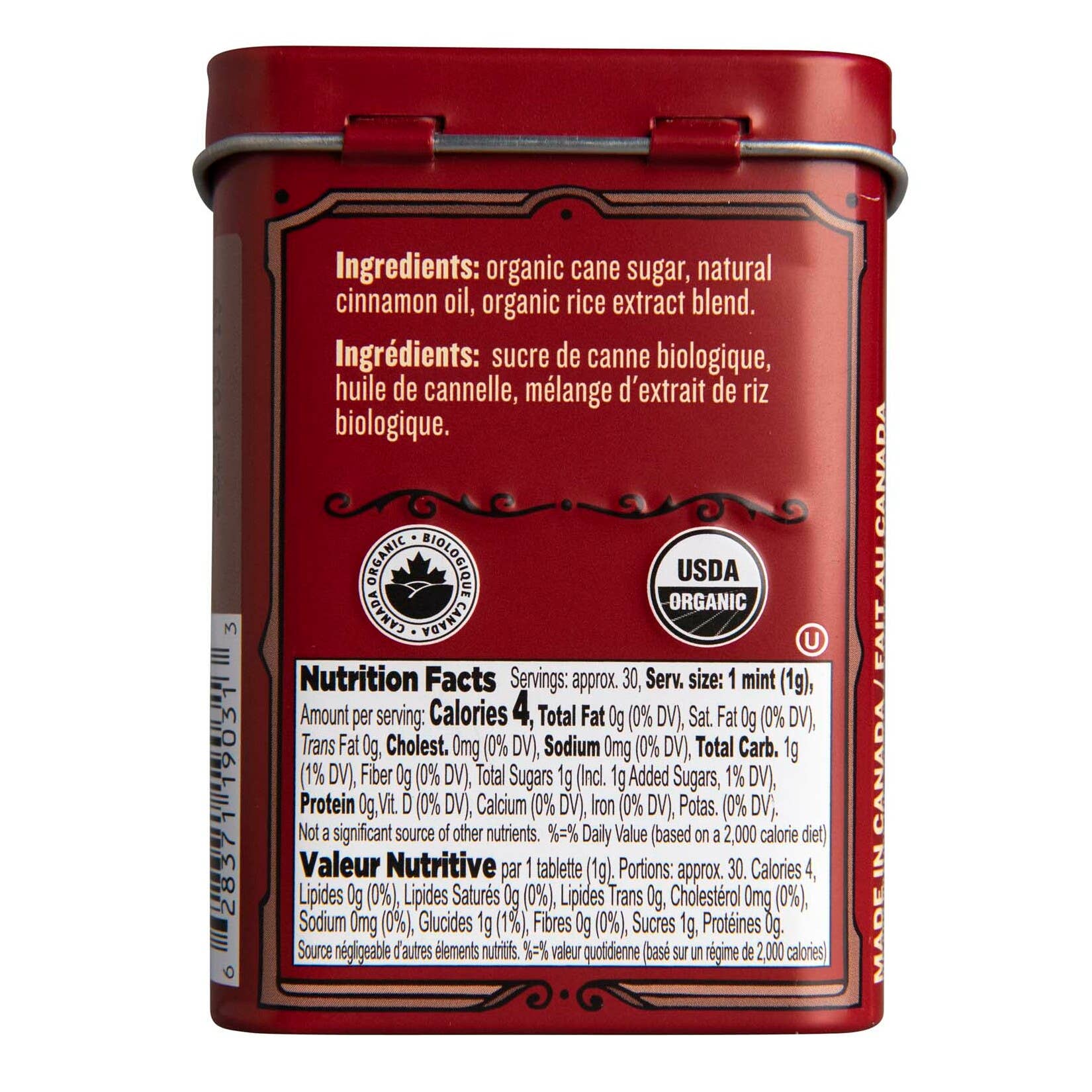 Big Sky Brands Inc. - Wholesale Mints - Clawhammer Certified Organic Mints - Hot Cinnamon - 48ct1