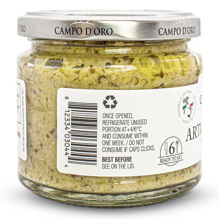Wholesale Italian Food - Wholesale Tapenade - Campo D'Oro Artichoke And Sicilian Almond Paté