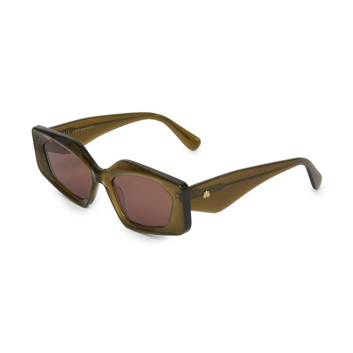 Lele Sadoughi – Großhandel Sonnenbrille/Brille – Baby – OLIVGRÜNE MELROSE-SONNENBRILLE